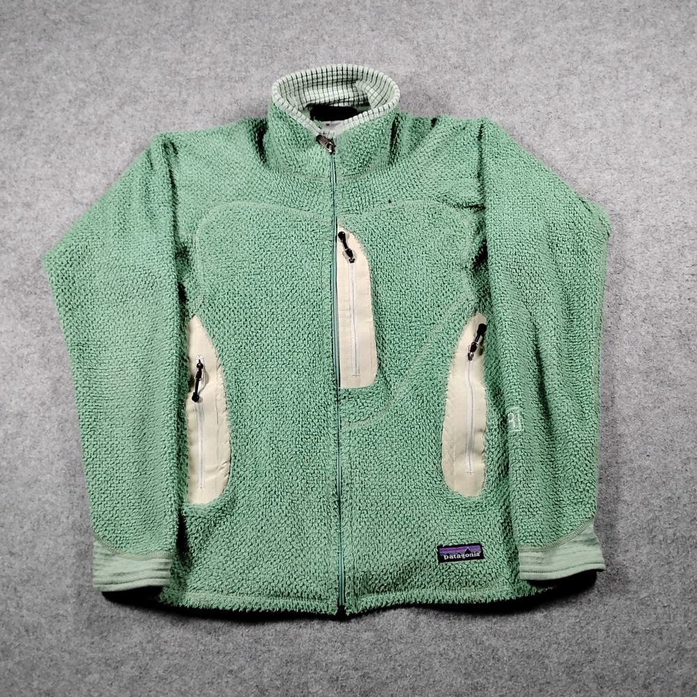 Patagonia R2 Fleece Jacket Womens XS Green Full Zip